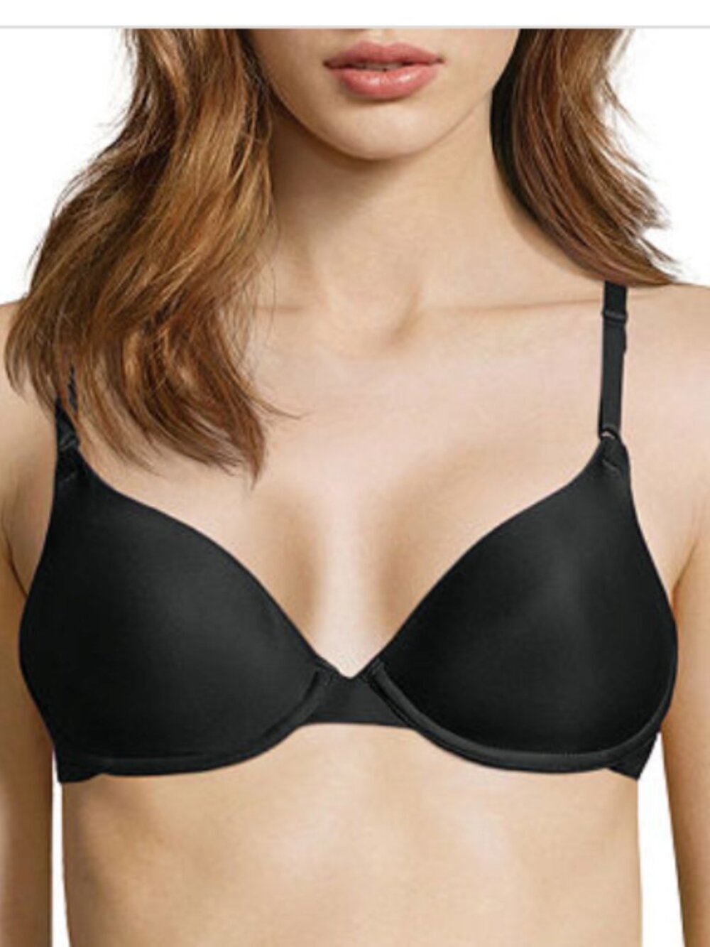 Maidenform One Fab Fit T-Shirt Shaping Underwire Bra Black Size 32A 3512